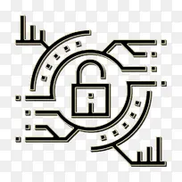 锁图标 网络安全图标 计算机安全