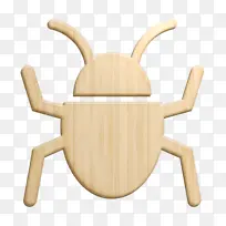 病毒图标 木头 椅子
