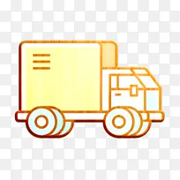 运输图标 物流图标 送货卡车图标
