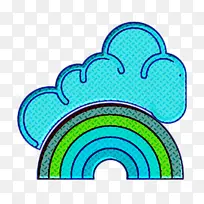 天气设置图标 彩虹图标 米