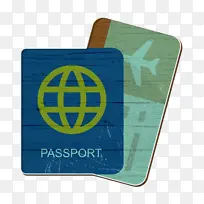 护照图标 杂项图标 徽标