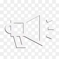 扩音器图标 呼叫图标 支持图标