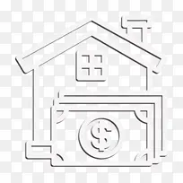 贷款图标 商业动机图标 房屋