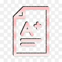 成绩图标 考试图标 成功图标