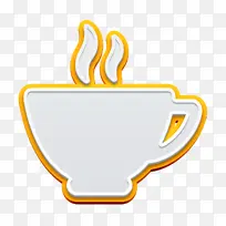 茶图标 咖啡杯图标 食物图标