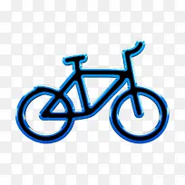 交通图标 手绘图标 自行车图标