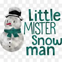 小先生雪人 雪人 圣诞装饰品米
