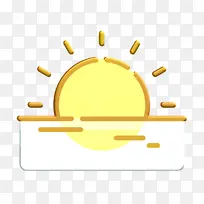 天气图标 日出图标 海滩图标