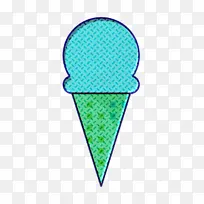 面包店图标 冰淇淋图标 绿色