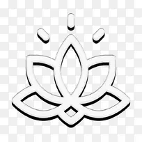 泰国图标 花卉图标 莲花图标