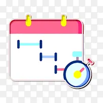 团队合作图标 日历图标 截止日期图标