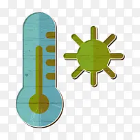 热图标 天气图标 温暖图标