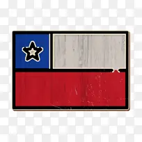 旗帜图标 智利图标 线