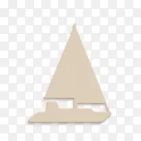 交通图标 帆船图标 三角形