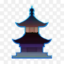 庙宇图标 中国图标