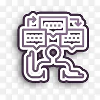 广告图标 面试图标 商业图标