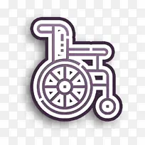 健康图标 轮椅图标 残疾