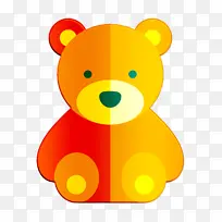 熊图标 婴儿图标 泰迪熊
