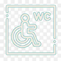 残疾人图标 徽标 标牌