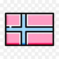 旗帜图标 挪威图标 符号