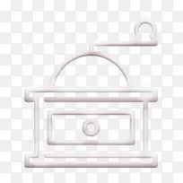 咖啡店图标 咖啡研磨机图标 磨坊图标