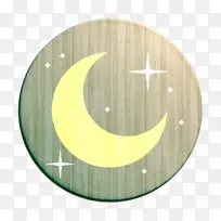 太空图标 半月图标 月亮图标
