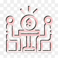 销售员图标 工商管理图标 徽标