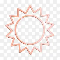 夏季标志 阳光标志 平面设计