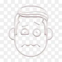 恐惧图标 手势图标 心态