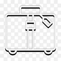 酒店服务图标 行李图标 行李箱图标