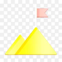 任务图标 战略管理图标 三角形