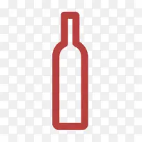 葡萄酒图标 食物图标 红色