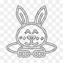 复活节图标 兔子图标 复活节兔子