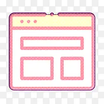 浏览器图标 仪表板图标 数字营销图标