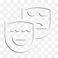 大学标志 面具标志 剧院标志