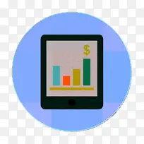 商业和金融图标 分析图标 平板电脑图标