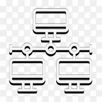 连接图标 局域网图标 线路