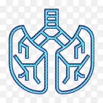 肺部图标 人体器官图标 徽标