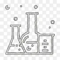 科学图标 烧瓶图标 化学图标