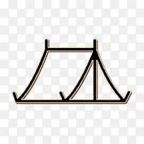 帐篷图标 符号 线