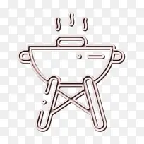 烧烤图标 野餐图标 符号