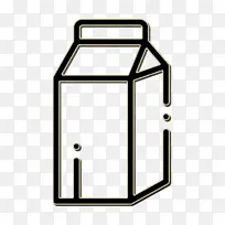 包装图标 牛奶图标 免版税