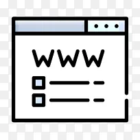 域名注册图标 浏览器图标 搜索引擎优化在线营销图标
