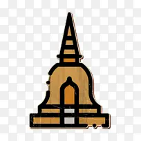 泰国图标 寺庙图标 米