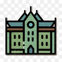 大学标志 城市建筑标志 课程学分