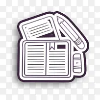 返校图标 作业图标 徽标