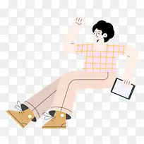 女士 坐在椅子上 关节