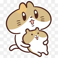 猫卡通 可爱的猫 鼻子
