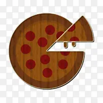 意大利图标 披萨图标 圆形