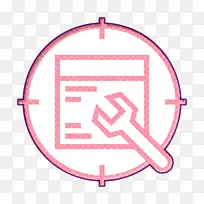 规则图标 数字营销图标 搜索引擎优化图标